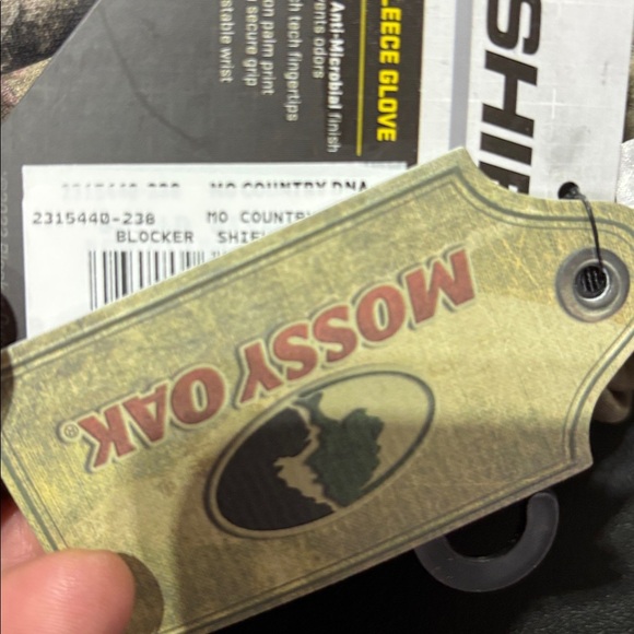 Mossy Oak Country DNA Blocker Shield, fleece gloves,S3 antimicrobial,touch tech - Picture 10 of 10